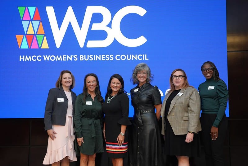 Stephanie Bryan (third from left), CEO and Board Chair for the Poarch Band of Creek Indians, was a presenter at the Women in Business Luncheon on Oct. 22