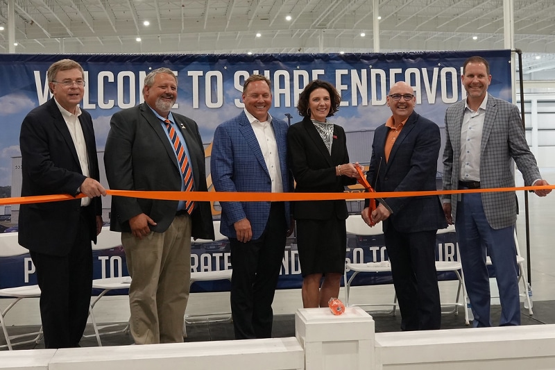 Shape Corp. officially opened its second location in Alabama and 50th Anniversary, 5332 Endeavor Way in Southpoint Industrial Park, June 26